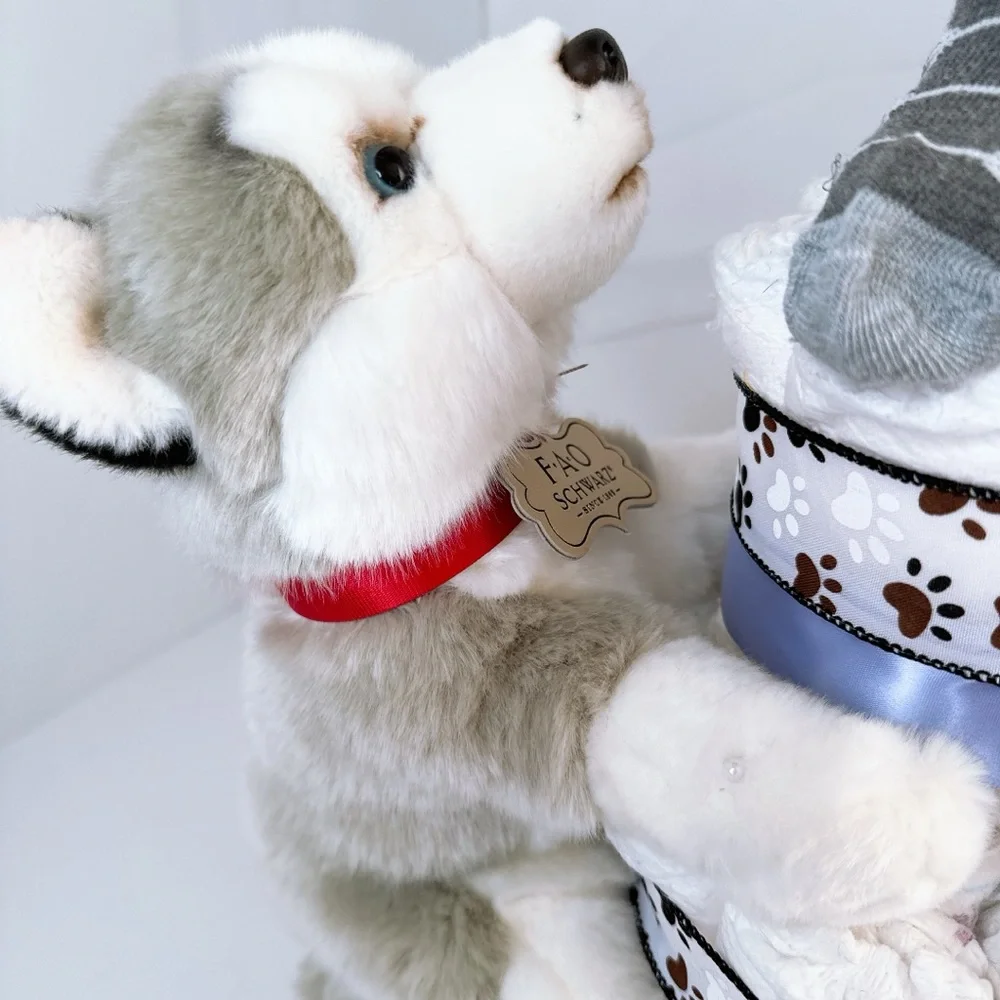 Puppy Diaper cake, Baby Shower gift